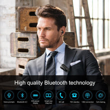 Load image into Gallery viewer, Business Black Wireless Bluetooth Collar Clip Headset Sport Driver Vibration Earphone Clip Bluetooth MP3 Player Sports Headphones Wireless Wearable Music Player For Running Gym
