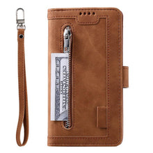 Load image into Gallery viewer, Business Blue New Cards Flip Leather Case For iPhone 14 13 12 11 Pro Max 10 X 6 6s 7 8 Plus XR XS Max Multifunctional Wallet Phone Case  Multi-Card Wallet Leather iphone Case
