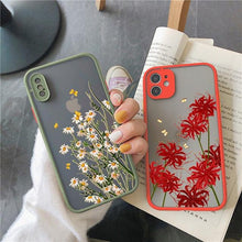 Load image into Gallery viewer, Butterfly Lavender Flower Phone Case For iPhone 13 mini 14 pro max Hard Shockproof Cover Floral Design Built-in Lens Protection Beautiful Design Transparent Back Case Cover for iPhone
