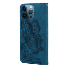 Load image into Gallery viewer, Butterfly Leather Flip Cover For iPhone 14  X XS XR 13 12 11 Pro Max 12 MINI Phone Wallet Case PU Leather Wallet Case Butterfly Flower Pattern Design Magnetic Flip Case Shockproof Protective Cover
