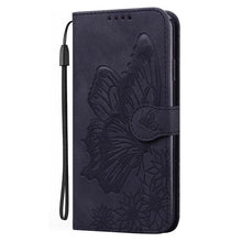 Load image into Gallery viewer, Butterfly Leather Flip Cover For iPhone 14  X XS XR 13 12 11 Pro Max 12 MINI Phone Wallet Case PU Leather Wallet Case Butterfly Flower Pattern Design Magnetic Flip Case Shockproof Protective Cover
