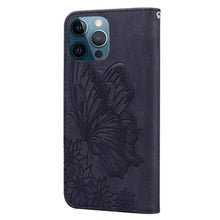 Load image into Gallery viewer, Butterfly Leather Flip Cover For iPhone 14  X XS XR 13 12 11 Pro Max 12 MINI Phone Wallet Case PU Leather Wallet Case Butterfly Flower Pattern Design Magnetic Flip Case Shockproof Protective Cover
