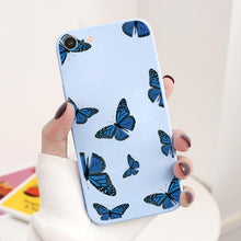 Load image into Gallery viewer, Butterfly Pattern Design Trendy Mobile Phone Case Protective Case For iPhone 7 8 SE 2020 Flower Cartoon Celular Case For iPhone7 8 SE2020 se 2020 se2020 A1778 A1660 A1779 Silicon Matte TPU Cover
