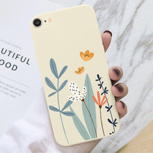 Load image into Gallery viewer, Butterfly Pattern Design Trendy Mobile Phone Case Protective Case For iPhone 7 8 SE 2020 Flower Cartoon Celular Case For iPhone7 8 SE2020 se 2020 se2020 A1778 A1660 A1779 Silicon Matte TPU Cover
