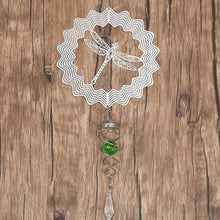 Load image into Gallery viewer, Butterfly Wind Spinner Hanging With Gazing Ball Spiral Tail 3D Metal Rotating Outdoor Stainless Steel Butterfly Metal Wind Chime Christmas Pendant Hanging Spiral Wind-chimes Garden Yard Home Decor
