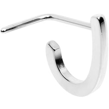 Load image into Gallery viewer, 20G Stainless Steel Faux Hoop L Shaped Nose Ring
