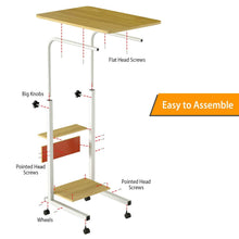 Load image into Gallery viewer, C Side Laptop Small Slim Snack Side Table
