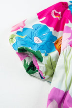 Load image into Gallery viewer, Modern Floral Print Tie Neck Dress Elegant &amp; Timeless Colorful Dress
