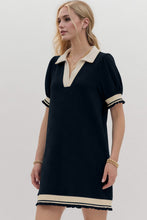 Load image into Gallery viewer, Trendy Contrast Short Sleeve Mini Dress Soft &amp; Comfortable Casual Dress for Women
