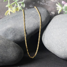 Load image into Gallery viewer, Diamond Cut Fancy Links Pendant Chain in 14k Yellow Gold (1.5mm)
