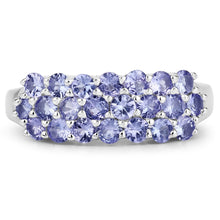Load image into Gallery viewer, 1.54 Carat Genuine Tanzanite .925 Sterling Silver Ring
