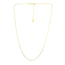 Load image into Gallery viewer, 14k Yellow Gold Adjustable Snake Chain 0.85mm
