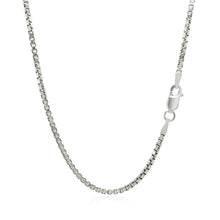 Load image into Gallery viewer, Sterling Silver Rhodium Plated Box Chain 1.8mm
