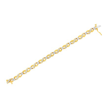Load image into Gallery viewer, 10K Yellow Gold Round-Cut Diamond Infinite Love Bracelet (1.00 cttw, I-J Color, I2-I3 Clarity)
