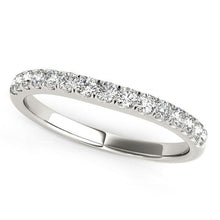 Load image into Gallery viewer, 14k White Gold Pave Set Style Diamond Wedding Band (1/4 cttw)
