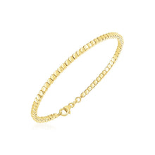 Load image into Gallery viewer, 14k Yellow Gold High Polish Bead Cuff Bangle
