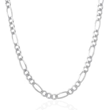 Load image into Gallery viewer, 6.0mm 14k White Gold Solid Figaro Chain
