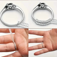 Load image into Gallery viewer, 4-Piece Set: Invisible Silicone Ring Size Adjusters – Unisex, Flexible, Minimalist

