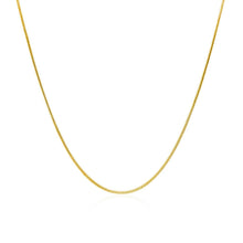 Load image into Gallery viewer, 14k Yellow Gold Round Snake Chain 0.9mm

