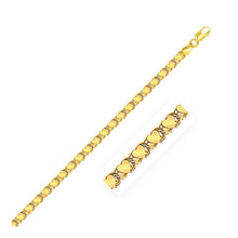 Load image into Gallery viewer, 3.3mm 14k Yellow Gold Heart Bracelet
