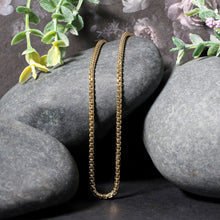 Load image into Gallery viewer, 14k Yellow Gold Solid Round Box Chain 2.5 mm
