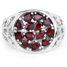 Load image into Gallery viewer, 2.34 Carat Genuine Garnet .925 Sterling Silver Ring
