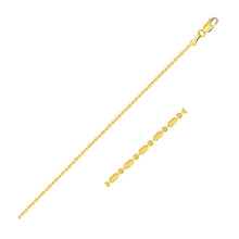 Load image into Gallery viewer, 14k Yellow Gold Diamond-Cut Bead Chain 1.0mm
