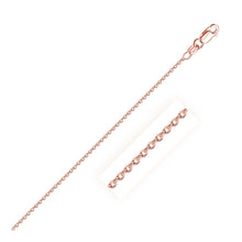 Load image into Gallery viewer, 18k Rose Gold Round Oval Link Chain 1.5mm
