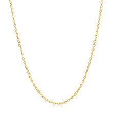 Load image into Gallery viewer, 18k Yellow Gold Round Cable Link Chain 1.5mm
