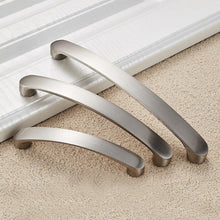 Load image into Gallery viewer, Cabinet Handles Kitchen Door Handles Drawer Knobs Aluminum Alloy Wardrobe Door Handles Brushed Modern Style Hardware  Stainless Steel Kitchen Cabinet Pulls For Kitchen Cabinet Drawer Door Cupboard Decorative Modern Hardware For Cabinet
