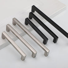 Load image into Gallery viewer, Cabinet Handles Kitchen Door Handles Drawer Knobs Aluminum Alloy Wardrobe Door Handles Brushed Modern Style Hardware  Stainless Steel Kitchen Cabinet Pulls For Kitchen Cabinet Drawer Door Cupboard Decorative Modern Hardware For Cabinet
