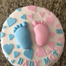Load image into Gallery viewer, Cake Mold 3D Baby Feet Silicone Mold Chocolate Fondant Cake Decorating Baking Tool Bakeware Pudding Baking Paste Mold  Baby Foot Prints Silicone Molds, Fondant Soap Mold Baby Shower Cake Topper Decoration
