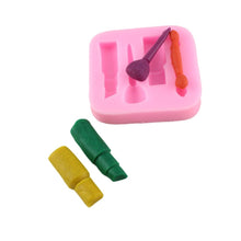 Load image into Gallery viewer, Cake Mold Cosmetic Shape Silicone Chocolate Mold 3D Silicone Pastry Mold Pastry And Bakery Accessories Dessert Tools Bakeware Women Makeup Silicone Mold Cosmetic Lipstick Shape Fondant Mold
