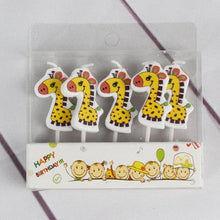 Load image into Gallery viewer, Cake Topper Bear Candles Cartoon Smiley Face Birthday Insert Creative  Party Cake Handmade Smiley Daisy Flower Cake Toppers For Birthday Party
