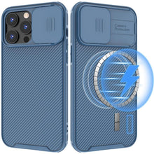 Load image into Gallery viewer, Camera Case Wireless Charging  with Sliding Lens Cover Slim Magnetic Case For iPhone 13Pro Slide Lens Protection Magnetic Wireless Charging Phone Case For iPhone 13 12 Pro Max 13 Shockproof iphone Cover
