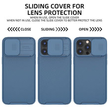 Load image into Gallery viewer, Camera Case Wireless Charging  with Sliding Lens Cover Slim Magnetic Case For iPhone 13Pro Slide Lens Protection Magnetic Wireless Charging Phone Case For iPhone 13 12 Pro Max 13 Shockproof iphone Cover
