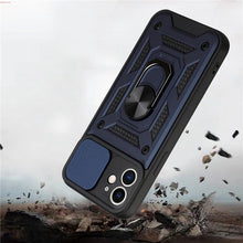 Load image into Gallery viewer, Camera Protection Shockproof Armor Case For iPhone 12 13 14 Pro Max Cover Men Cool  Woman Camera Cover And Stand Sliding Lens Protection Rotating Ring Mount  Shock Resistant Shockproof Protective Bumper
