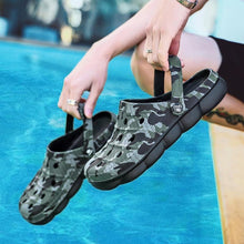 Load image into Gallery viewer, Camouflage Men Clogs Sandals Summer Outdoor Slippers Beach Aqua Shoes Slip On Flip Flops Garden Sandals Casual Outdoor Lightweight Clog Fashion Slip-On Sport Shoe Breathable Design Shoes
