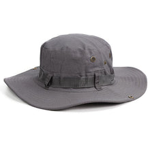 Load image into Gallery viewer, Camouflage Outdoor Bucket Hat Camping Hat Men Foldable Sun Cap Breathable Adjustable Bucket Cap for Men/Women Sports Sun Cap Unisex Fishing Hiking Travel Solid Color Hats
