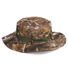 Load image into Gallery viewer, Camouflage Outdoor Bucket Hat Camping Hat Men Foldable Sun Cap Breathable Adjustable Bucket Cap for Men/Women Sports Sun Cap Unisex Fishing Hiking Travel Solid Color Hats
