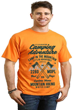 Load image into Gallery viewer, Camping Adventure Men's Bamboo Viscose/Organic Cotton Short Sleeve Graphic T-Shirt
