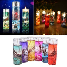 Load image into Gallery viewer, Candle Color Fragrance Smokeless Candle Ocean Shell Jelly Candle Scented Pillar Candles Ocean Scented Candles Long Lasting Blue Candles for Home Scented Candles ForWedding Valentine's Day Christmas
