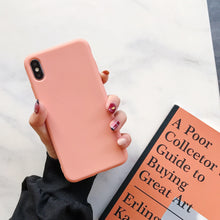 Load image into Gallery viewer, Candy Color Case for iPhone 13 12 14 Pro Max Ultra Thin Soft Back Phone Cover On iPhone Colorful Thin Case Protective Cover Soft Silicone Mobile Phone Case Cover
