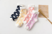 Load image into Gallery viewer, Candy Warm Lady Heart Cute Winter Kawaii Thick Casual Women Socks Fuzzy Fluffy Terry Warm Socks Short Cute Cotton Socks Winter Socks Short Socks For Men And Women
