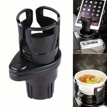 Load image into Gallery viewer, Car Adapter Adjustable Multifunctional Dual Cup Holder With Phone Holder Aromatherapy Organizer
