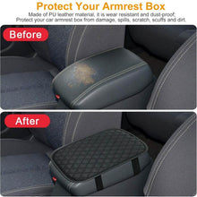 Load image into Gallery viewer, Car Armrest Pad Cover PU Leather Fit for SUV Truck Car
