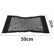 Load image into Gallery viewer, Car Back Rear Mesh Trunk Seat Elastic String Net Magic Sticker Universal Storage Bag
