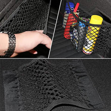 Load image into Gallery viewer, Car Back Rear Mesh Trunk Seat Elastic String Net Magic Sticker Universal Storage Bag
