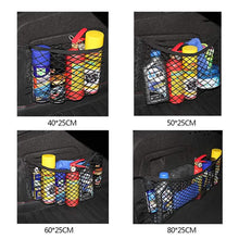 Load image into Gallery viewer, Car Back Rear Mesh Trunk Seat Elastic String Net Magic Sticker Universal Storage Bag
