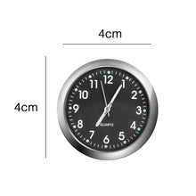 Load image into Gallery viewer, Car Clock Luminous Mini Automobiles Internal Stick-On Digital Watch  Stick on Dashboard Car Clock Mini Tiny Small Luminous Car Vent Clocks Watch for Dashboard Boat Bike Home Mechanics Quartz Clocks Auto Ornament Car Accessories Gifts
